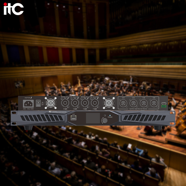 Professional 4-Channel 900W Stereo/Parallel Audio Power Amplifier XLR Connectivity Portable Design for Pro Audio Applications