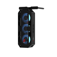 ALSEYE Nouveau Design Petit Refroidisseur de CPU C-RAM-Beta-B Couleur Noire 3 Ventilateurs de 40mm pour Boîtier PC