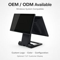 Sistema de Punto de Venta Todo en Uno de 15.6 Pulgadas con Pantalla Táctil y 6 Puertos USB para Comercio Minorista y Restaurantes, de Fábrica China
