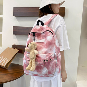 Thời trang TIE DYE sinh viên Ba lô Ba Lô Cô Gái Đại Học trường Túi máy tính xách tay Túi Sách vải phụ nữ Ba lô du lịch Ba lô - Product Image 4