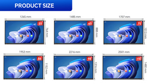 Tableau blanc interactif avec écran LCD, écran plat tactile infrarouge 4K 65 <span class=keywords><strong>pouces</strong></span>, écran tactile LED, tableau intelligent pour l'éducation - Product Image 4