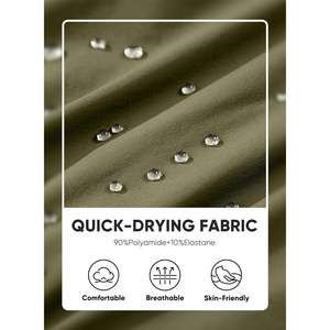 กางเกงกอล์ฟผู้ชายเอวยืดได้แบบลำลองแห้งเร็วน้ำหนักเบามีกระเป๋าซิปกันน้ำ - Product Image 6