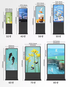 4k trong nhà kỹ thuật số biển quảng cáo màn hình cảm ứng phát hành cho sử dụng trong nhà tầng đứng cài đặt phương tiện truyền thông màn hình cho văn bản video hoạt hình - Product Image 5