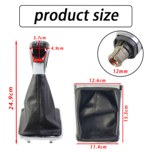 Car Gear <b>Shift</b> <b>Knob</b> For Volkswagen Passat B7 Manual Transmission Leather Ergonomic 5 6 Speed Set - Product Image 4
