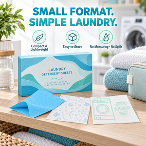 Plant Based Laundry Detergent Sheets Gentle Formula Laundry Tables for Daily Fabric Washing - Product Image 2