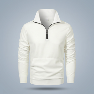 Sweat à capuche pour homme, automne et hiver, à manches longues, col montant, tendance, toutes saisons, polyester/coton, 460 g/m², coupe ample - Product Image 3