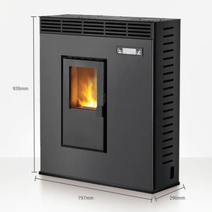 Novo Design Interior Pellet Lareira Segurança Assegurada 797*935*305mm Pellet Fogão - Product Image 4