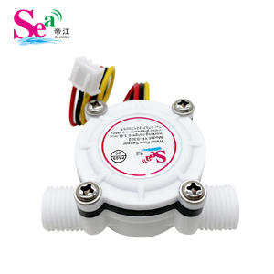 Capteur de débit d'eau à effet Hall avec interface G1/4, filetage mâle à 2 points, machine RO pour distributeur d'eau/purificateur d'eau, OEM personnalisé - Product Image 1