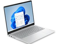 HP OmniBook 3 14-Inch Baru, PC AI Generasi Terbaru, Intel Core I5-210H, RAM 16GB, SSD 512GB, Layar IPS, Bahasa Inggris/Cina, Warna Perak Es