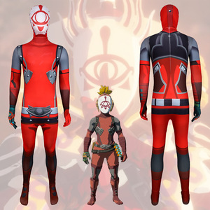 Disfraz de Cosplay del Equipo Yigai, Traje Rojo de Cuerpo Completo para Juegos de Rol de Anime, Unisex, Poliéster, Primavera 2025 - Product Image 1