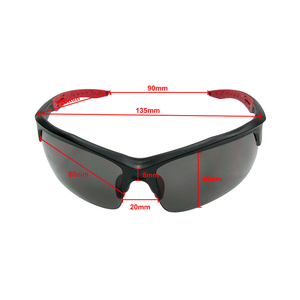Lunettes de sécurité CE EN166 avec coussinet nasal PVC souple, barre de sourcils TPR et lentilles PC résistantes aux impacts - Product Image 6