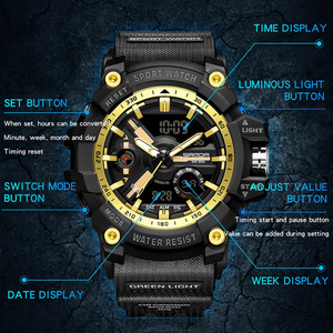 Reloj Deportivo Digital SANDA 3179 para Adolescentes, Reloj de Pulsera Electrónico Multifuncional de Moda con Resistencia al Agua y Alarma - Product Image 4
