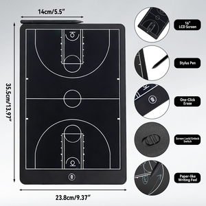 16 Inch LCD Basketball Coaching Board - <b>Electronic</b> Digital Strategy Planner w/Stylus for Coaches Players Training & <b>Game</b> Tactics - Product Image 3