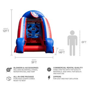Jeu de lancer de baseball gonflable en PVC de qualité commerciale avec souffleur, multi-cibles, pour intérieur et extérieur – Offre spéciale - Product Image 2