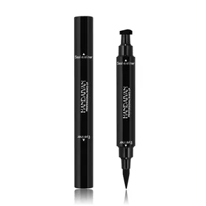 Impermeável privada cabeça asa selo impermeável longa duração líquido rótulo eyeliner caneta