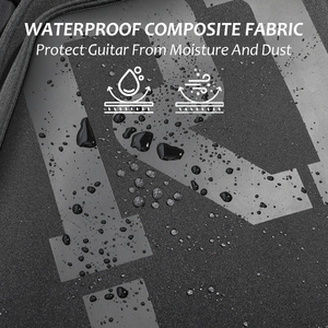 Funda para Bajo Eléctrico Coolvox Personalizada de Nailon, Colores Modernos, Acolchado de 30 mm, Cierre de Cremallera Impermeable, Bolsa para Instrumentos - Product Image 5