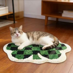 Luxury Modern Dog <b>Cat</b> <b>Mat</b> Polyester Skin-friendly Fleece Cartoon Design Breathable Anti-Slip Washable Eco-Friendly Pet Bed - Product Image 5