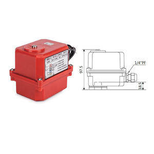 วาล์วแอคชูเอเตอร์หมุนไตรมาสไฟฟ้า DN15 DN8สำหรับแรงดันปานกลางอุณหภูมิปกติ - Product Image 3