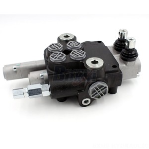 วาล์วไฮดรอลิกแบบแมนนวล P80-G12-G34 80 ลิตร/นาที วาล์วควบคุมทิศทาง 6 ทาง เกลียวใน วัสดุเหล็กหล่อ - Product Image 1