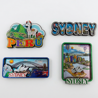 Feuille magnétique autocollante en bois MDF 3D personnalisée pour souvenirs magnétiques en bois personnalisés d'Australie