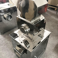 Industriële roestvrijstalen motor voor het vermalen van suikerriet, arabische gom, bladeren, matcha, zout en poeder voor voedselverwerking.