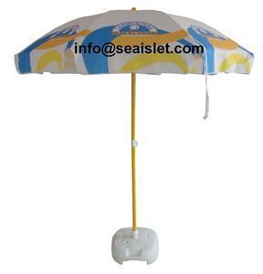 <span class=keywords><strong>Ombrellone</strong></span> da Spiaggia Personalizzato con Logo, Bianco e <span class=keywords><strong>Giallo</strong></span>, con Pannello Solare, per Spiaggia e Attività all'Aperto - Product Image 1