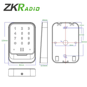 Bàn Phím Cảm Ứng Osdp Đầu Ra Mã QR Đầu Đọc Pin Bàn Phím Cửa Kiểm Soát Truy Cập Đầu Đọc Thẻ Cho Kiểm Soát Truy Cập Hệ Thống An Ninh - Product Image 5