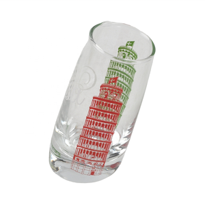 Gobelet en verre personnalisé créatif en forme <span class=keywords><strong>de</strong></span> <span class=keywords><strong>tour</strong></span> <span class=keywords><strong>de</strong></span> <span class=keywords><strong>Pise</strong></span> |   Verres à boire transparents souvenirs d'Italie |   Logo personnalisé en gros - Product Image 5