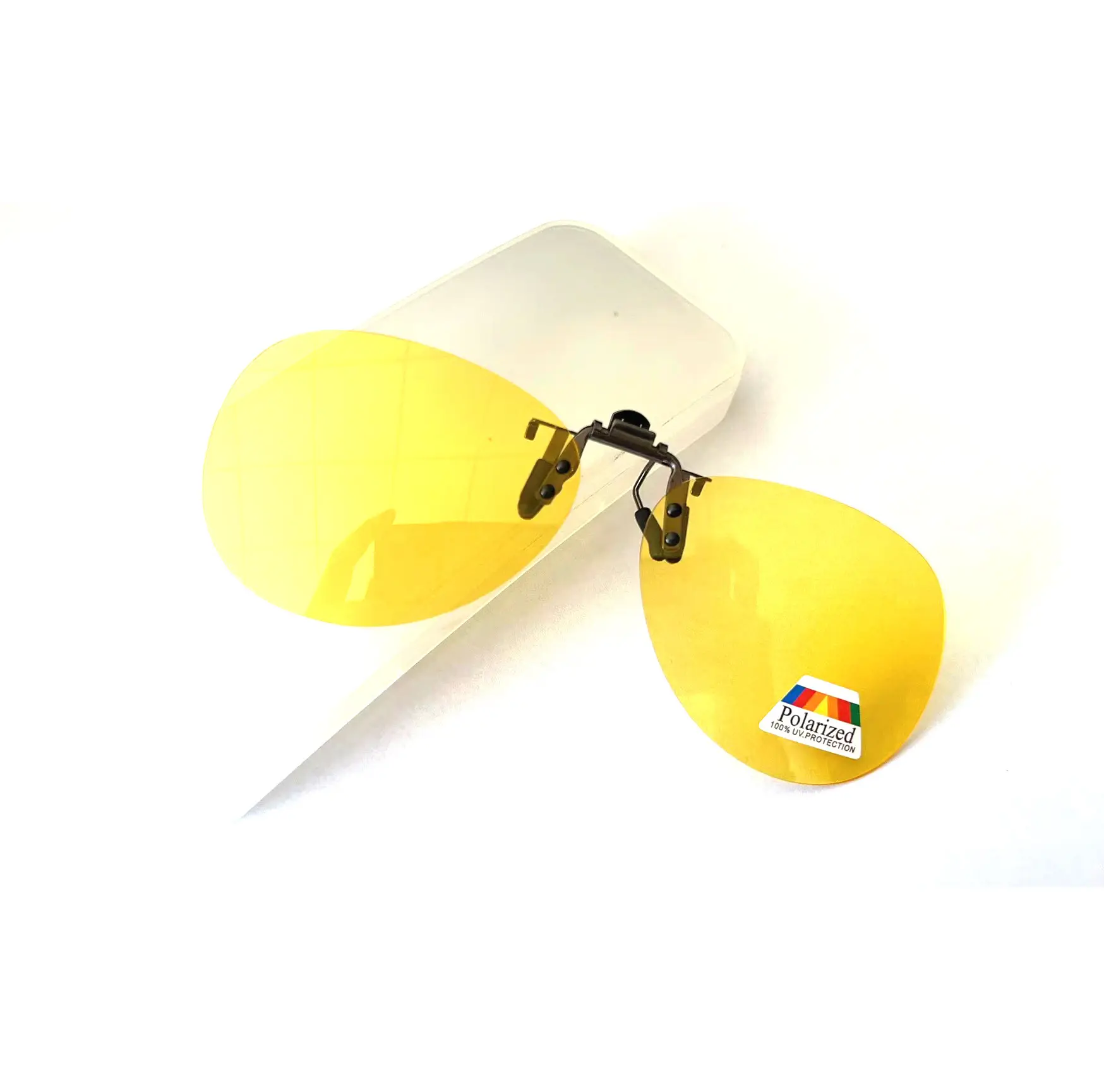 Mode Penjualan Laris 2022 Klip Terpolarisasi UV400 Lensa Kuning Pada Kacamata