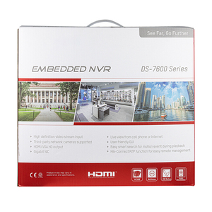 Ban đầu HIK DS-7616NI-I2/16P hỗ trợ thông minh POS ANPR VCA chức năng 2SATA H.265 + <span class=keywords><strong>8</strong></span> 16CH <span class=keywords><strong>PoE</strong></span> cổng 16 kênh 4K NVR - Product Image 5