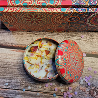 Bougie cube de manifestation originale de luxe IKEDA, motif bâton long avec fruits, pour Diwali, méditation, religion, fête des pères, usage en bar