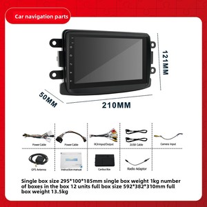 Autoradio Android 7 Pollici con Carplay, Navigatore GPS, Telecamera Posteriore, DVR Tutto-in-Uno per Renault <span class=keywords><strong>Dacia</strong></span>, Stereo Auto Android 2 Din - Product Image 3