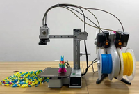 Impresora 3D A1 Combo con Calibración Totalmente Automática, Compensación de Flujo Activo de un Solo Color, Nueva para Uso Industrial