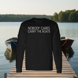 Camiseta de manga larga Carry The Boats, color negro, unisex, talla para adultos M L XL XXL - Product Image 3