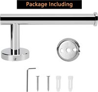 Sondoly Porte-papier hygiénique en acier inoxydable Porte-rouleau de papier hygiénique mural pour salle de bain