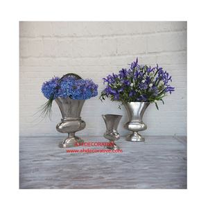 Vase en aluminium poli pour table de mariage et centre de table Vase à fleurs pour jardin extérieur Vases décoratifs pour jardinières et pots - Product Image 4