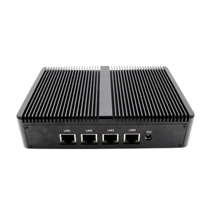 Top sale 4*LAN Pfsense Firewall Aes-Ni mini PC Quad core Cele J1900 router with 4G module Wake-On-LAN, PXE, RTC