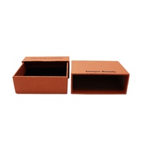 Boîtes à bijoux personnalisées haut de gamme en papier gaufré, logo personnalisé, matériaux recyclés, emballage cadeau carré biodégradable, boîte à tiroir