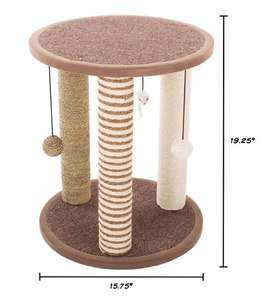 Arbre à chat lit pour chaton d'intérieur arbre de Noël avec perchoir en peluche chaton arbre à chat support avec griffoir - Product Image 3