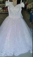 2024 Robe de Mariée Vintage Princesse Personnalisable Épaules Dénudées avec Appliques en Dentelle, Longueur Plancher, Grande Taille, Traîne Incluse