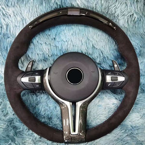 Volante Circular de fibra de carbono con luz LED para <span class=keywords><strong>BMW</strong></span> 316i 318i 320i 323i 325i 328i 330i 335i 340i M3 M340i <span class=keywords><strong>GT</strong></span> <span class=keywords><strong>320d</strong></span> - Product Image 1
