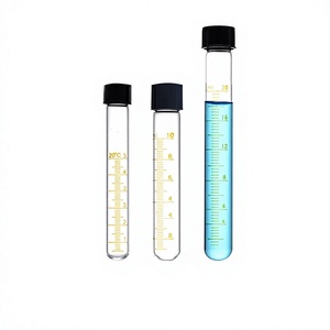 Tubo de Centrífuga Graduado de Vidrio con Tapa de Rosca, Fondo Cónico Redondo, con Escala, Tubo de Ensayo para Laboratorio - Product Image 5