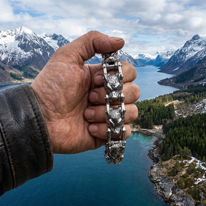 <span class=keywords><strong>Gioielli</strong></span> Norse Heritage all'Ingrosso, Bracciale con Charm Lupo in Acciaio Inossidabile, <span class=keywords><strong>Gioielli</strong></span> <span class=keywords><strong>Vichinghi</strong></span> - Product Image 2