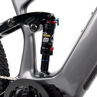 Nueva Bicicleta Eléctrica de Montaña de Carbono, 27.5/29 Pulgadas, 500W, Tracción Media, Wheeltop Inalámbrico, 12 Velocidades, Horquilla Rockshox, Suspensión Completa