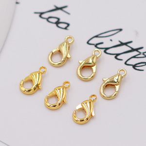 Jewelry Buckle Lobster Clasp Gold Plated Copper Teardrop Spring Clasp For DIY Jewelry Making Accessories - Product Image 3