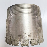 Foret diamanté pour forage de puits d'eau, équipement de forage de roches dures 130 mm 150 mm