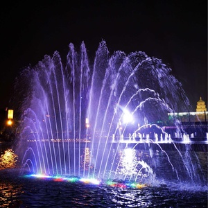Grande fontaine de musique dispositif flottant lac artificiel système de contrôle de buse pivotante unidimensionnelle ensemble complet équipement métal - Product Image 4