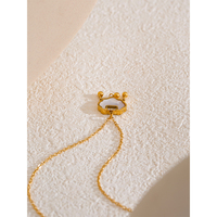 JINYOU 4656 conception chinoise bonne chance coquille naturelle pendentif collier à la mode en acier inoxydable pendentif collier pour femmes bijoux