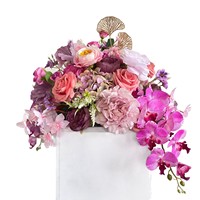 Centres de table élégants en soie personnalisés avec boules de fleurs de pivoine pour mariage, fête, événement, restaurant, décoration de fiançailles