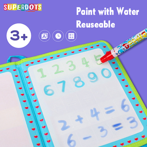 Libros de Dibujo Mágicos con Agua Superdots para Niños, Libros Creativos Mágicos con Pincel, Libros de Colorear con Agua Reutilizables sin Desorden para Niños - Product Image 5
